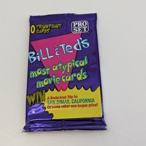 3 Bill and Ted's Most Atypical Movie Cards - Pro Set 1991